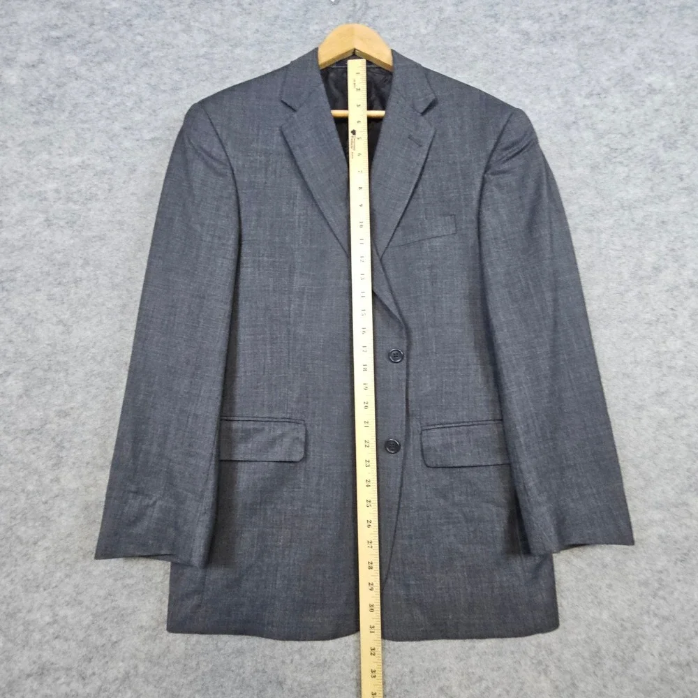 Von Maur Hart Schaffner Marx Gold Trumpeter‎ Gray Wool Blazer Men's 42S Preppy